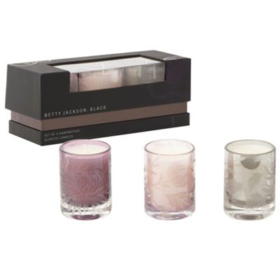 Purple set of three agapanthus scented candles                                                                                  