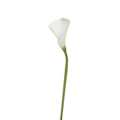 White faux calla lily