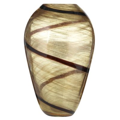 Gold swirl vase