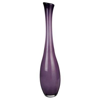 Purple tall bottle vase