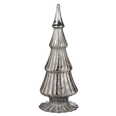 Silver antique style Christmas tree ornament