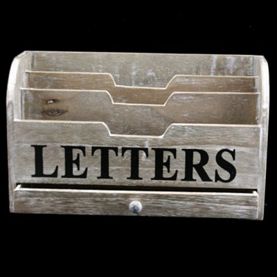 Natural 'Letters' storage box