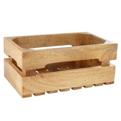 Small wooden storage box