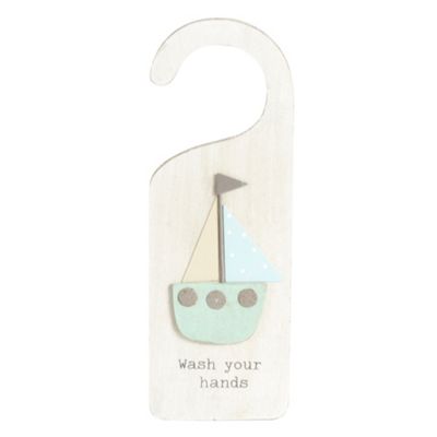 Natural painted boat door hanger