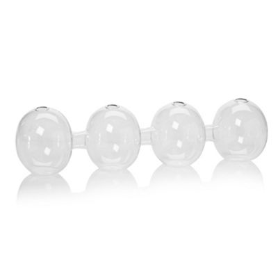 Clear multi stem vase                                                                                                           