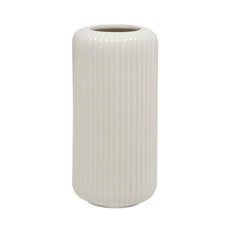 J by Jasper Conran - Cream Ceramic 'Mid Century' Ribbed Vase Review