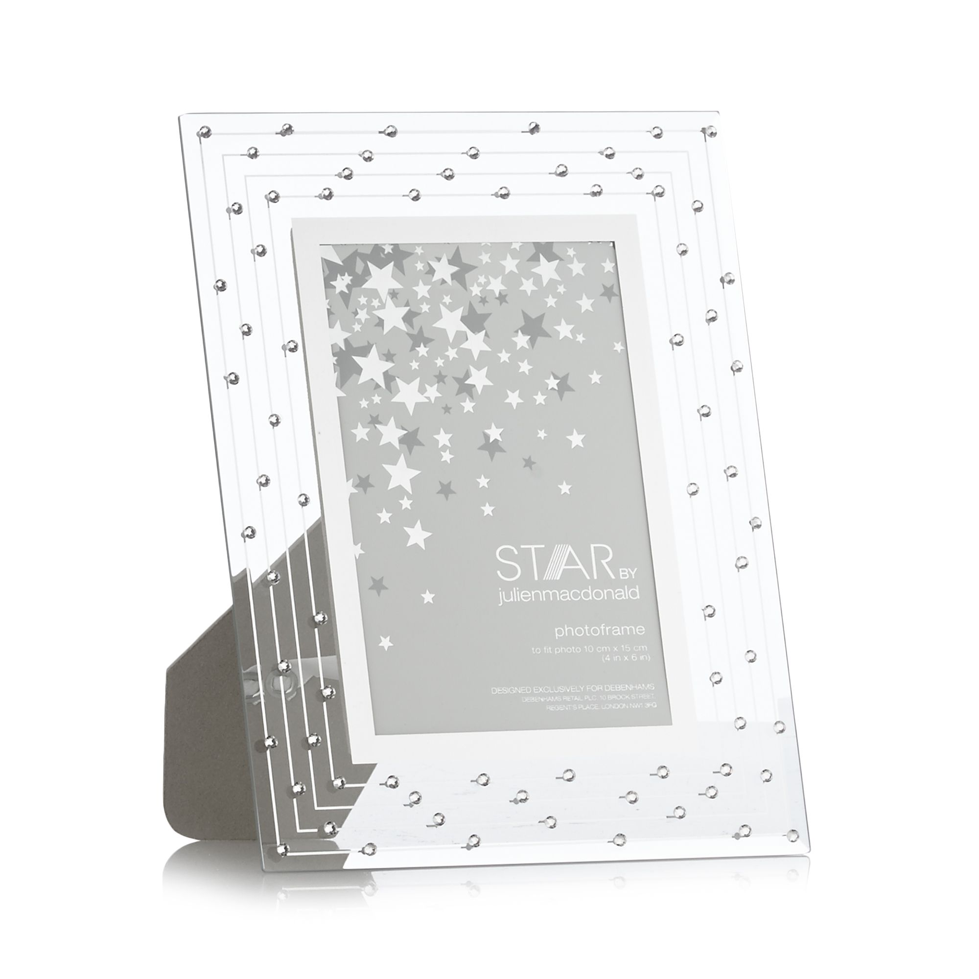 Star By Julien Macdonald Designer Silver Glass Swarovski Crystal Photo