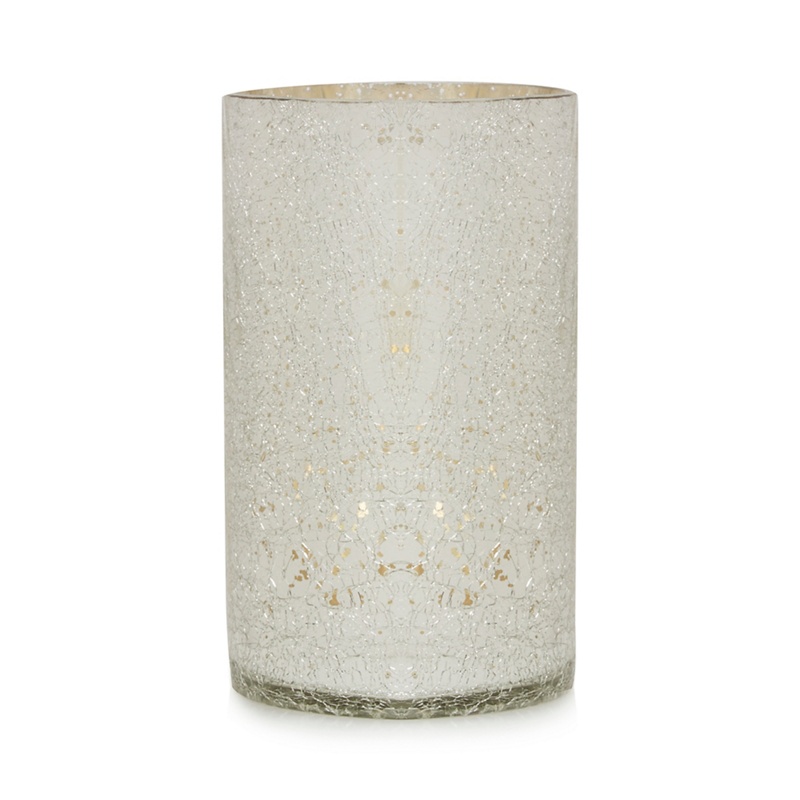 Star by Julien Macdonald - Glass Silver Crackle Effect Hurricane Lamp Review