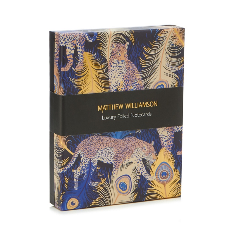 Butterfly Home by Matthew Williamson - Set Of 16 Multi-Coloured Leopard Print Notecards Review