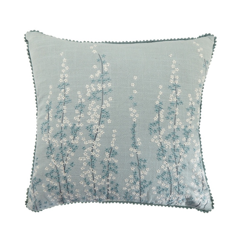 Home Collection - Duck Egg Embroidered 'Gardenia' Cushion Review