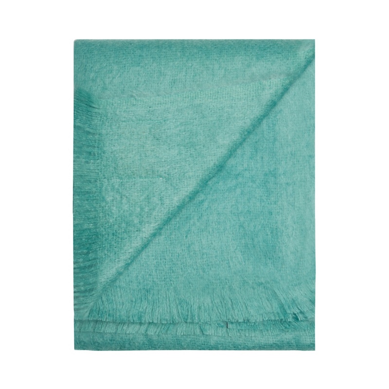 Bronte by Moon - Aqua Blue Mohair Throw Review