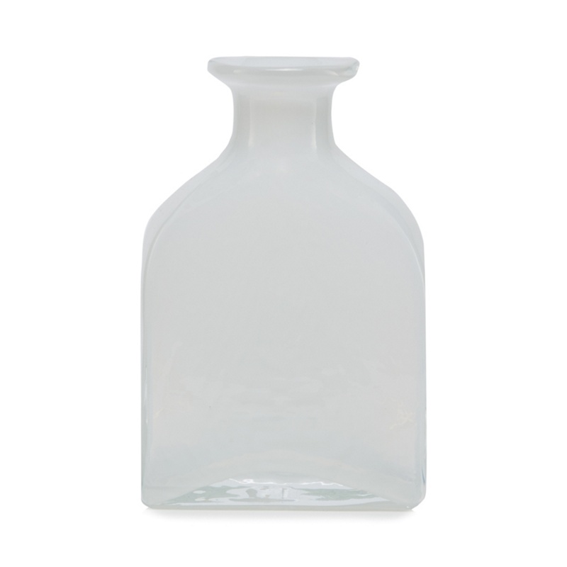 Home Collection - Small White Milky Glass Vase Review