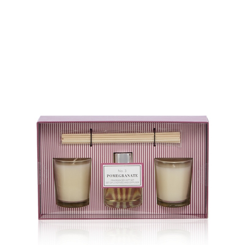 Home Collection - Pomegranate Votive Candle And Diffuser Set Review