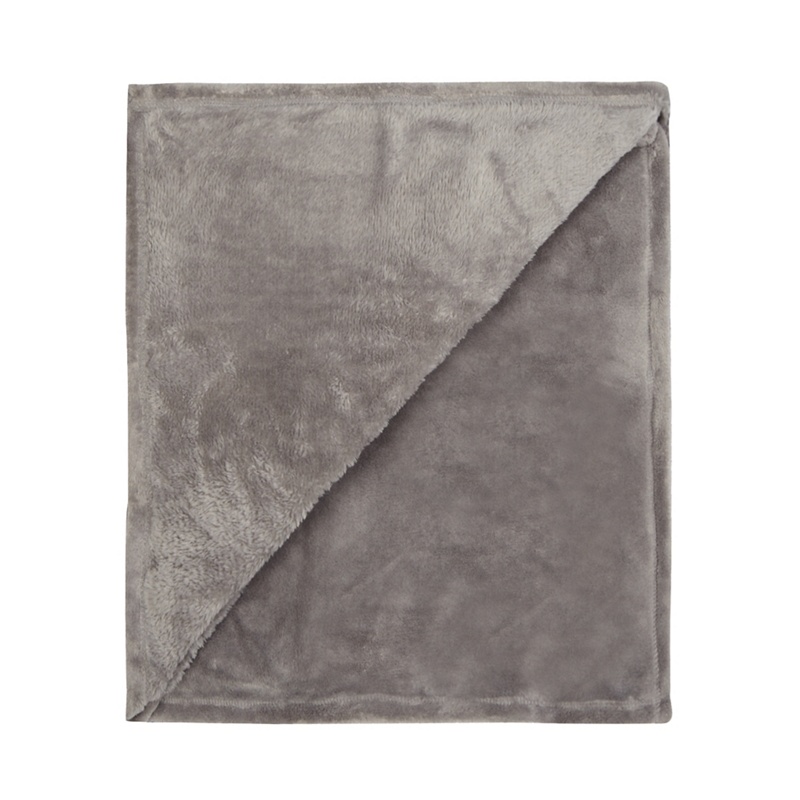 Home Collection Basics - Grey Fleece Throw Review