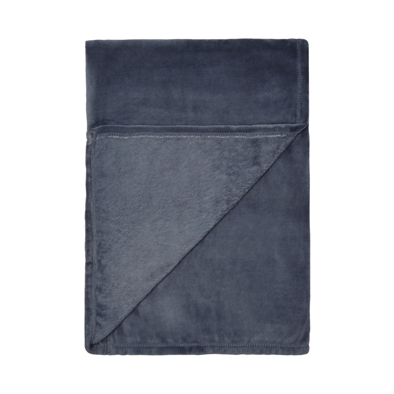 Home Collection Basics - Blue Fleece Throw Review