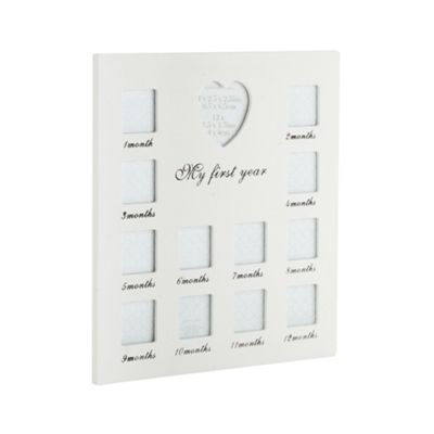 Debenhams White 'My First Year' multi photo frame- at Debenhams.ie