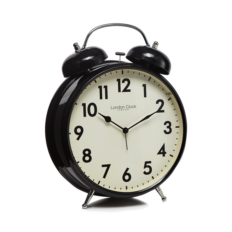 London Clock - Black Large Twin Bell Alarm Clock Review