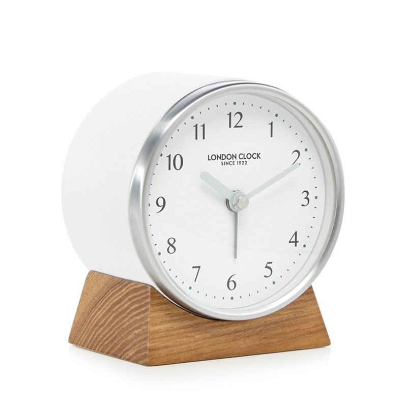 London Clock - White Wooden Alarm Clock Review