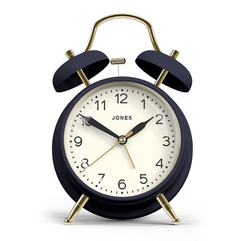 Jones - Navy And Gold Matte Finish Twin Bell Alarm Clock Review