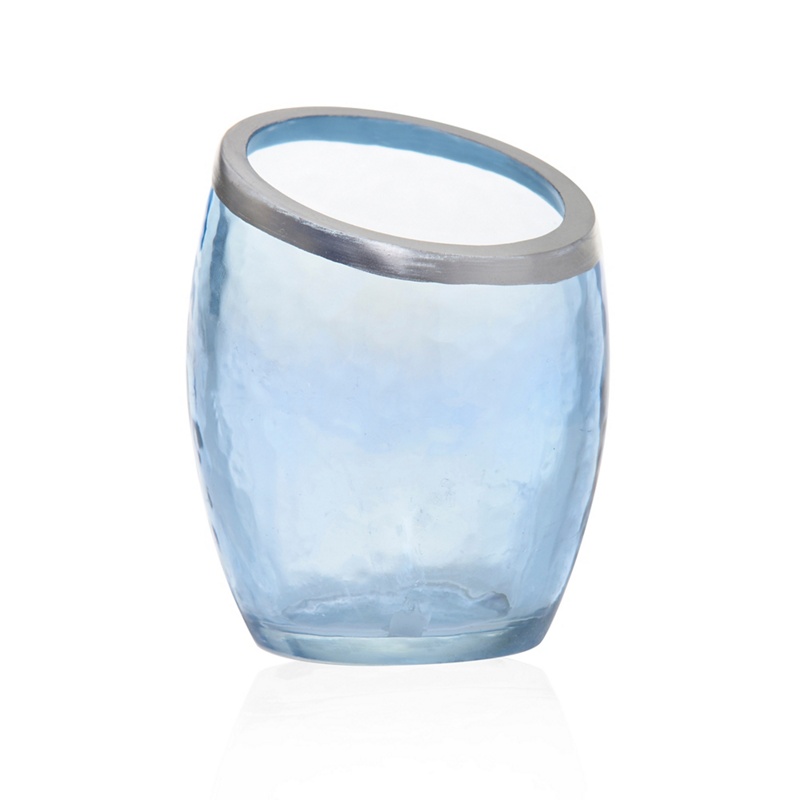 Yankee Candle - Blue Glass 'Pearlescent Crackle' Votive Candle Holder Review