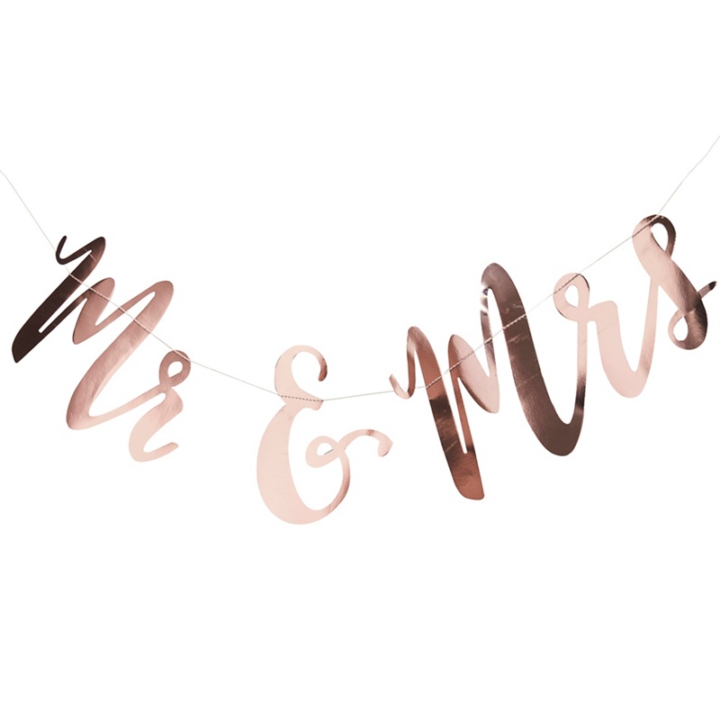 Ginger Ray - Rose Gold 'Mr And Mrs' Backdrop Hanging Review