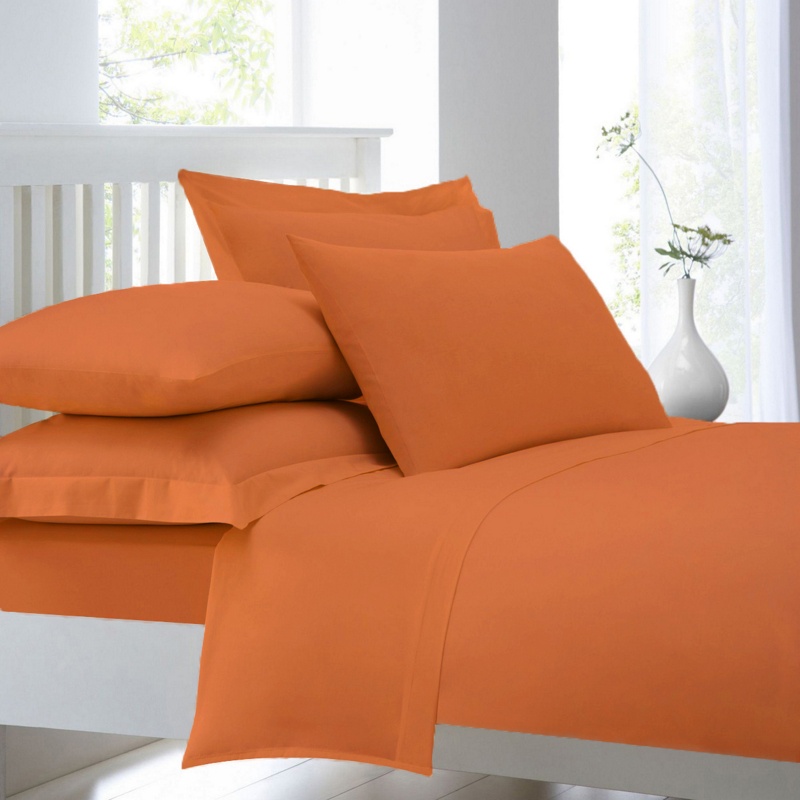 Home Collection - Orange Cotton Rich Percale Duvet Cover Review