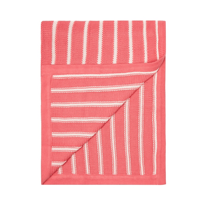 J by Jasper Conran - Girls' Pink Striped Knitted Throw Review