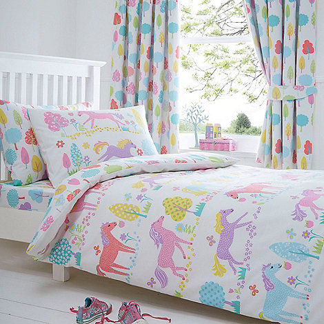 'Prancing Ponies' duvet cover and pillow case set
