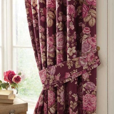Dorma Plum Bethany curtains