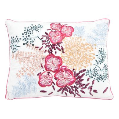 White Flower party cushion