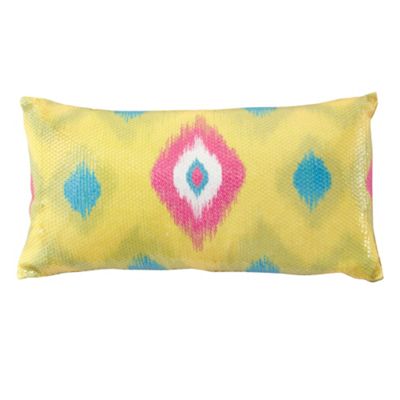 Green Ikat sequin cushion