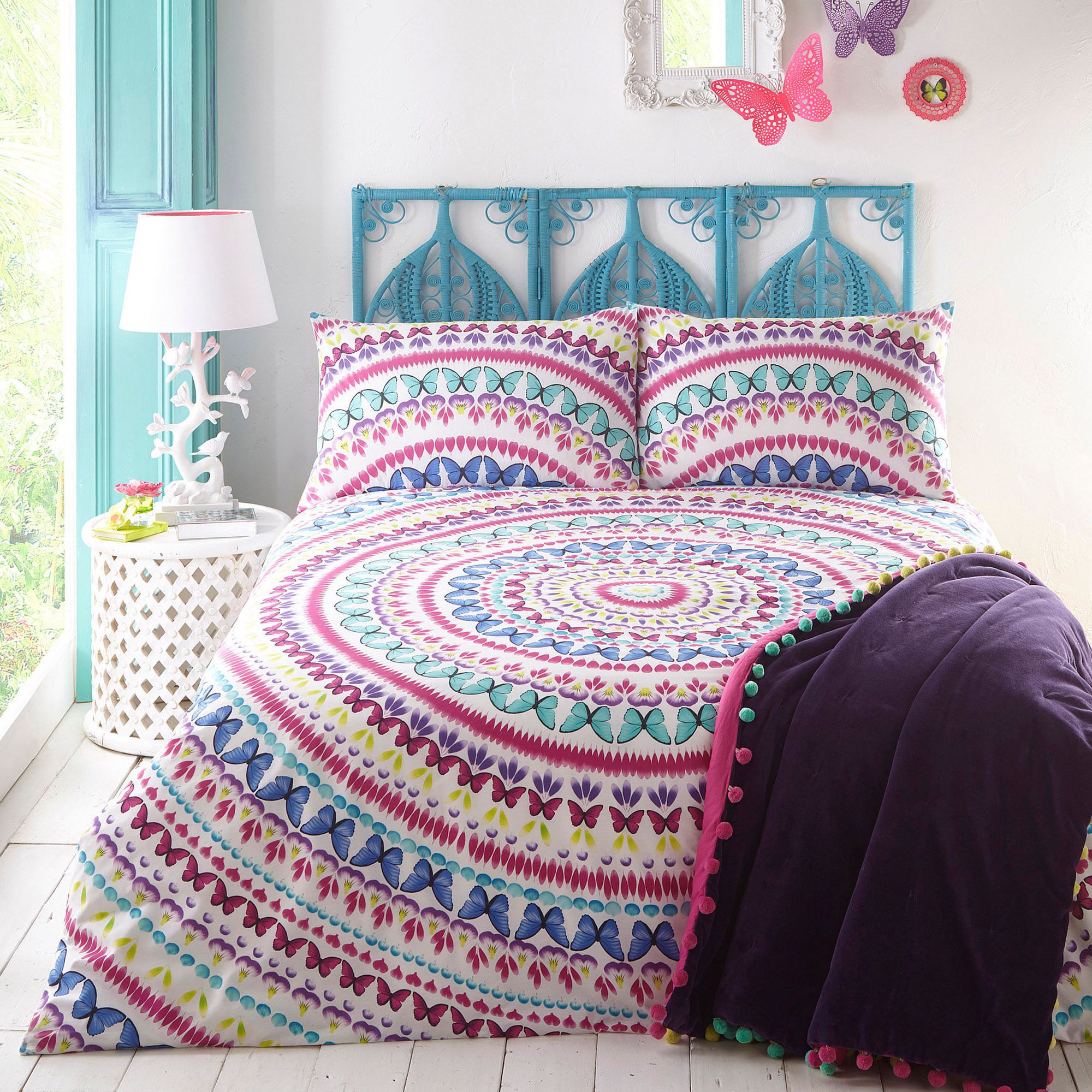 Butterfly Home By Matthew Williamson MultiColoured 'Elina' Bedding Set