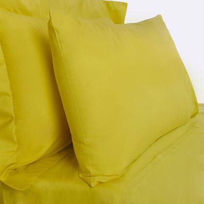 Green cotton rich percale bed sheets