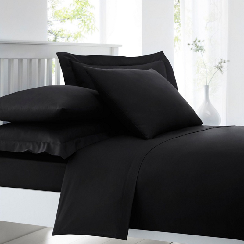 Home Collection - Black Cotton Rich Percale Duvet Cover Review