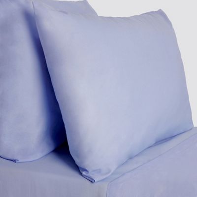 Pale blue brushed cotton bed sheets