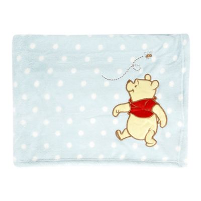 Light blue Winnie The Pooh throw