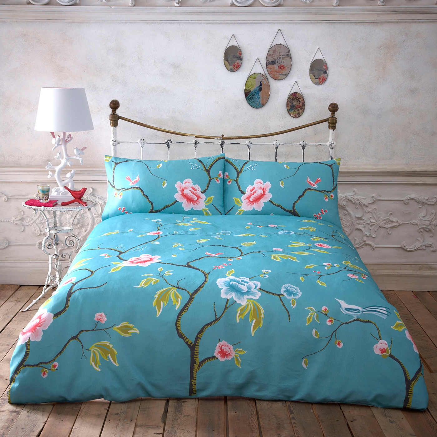 Butterfly Home By Matthew Williamson Turquoise Floral Bedding Set