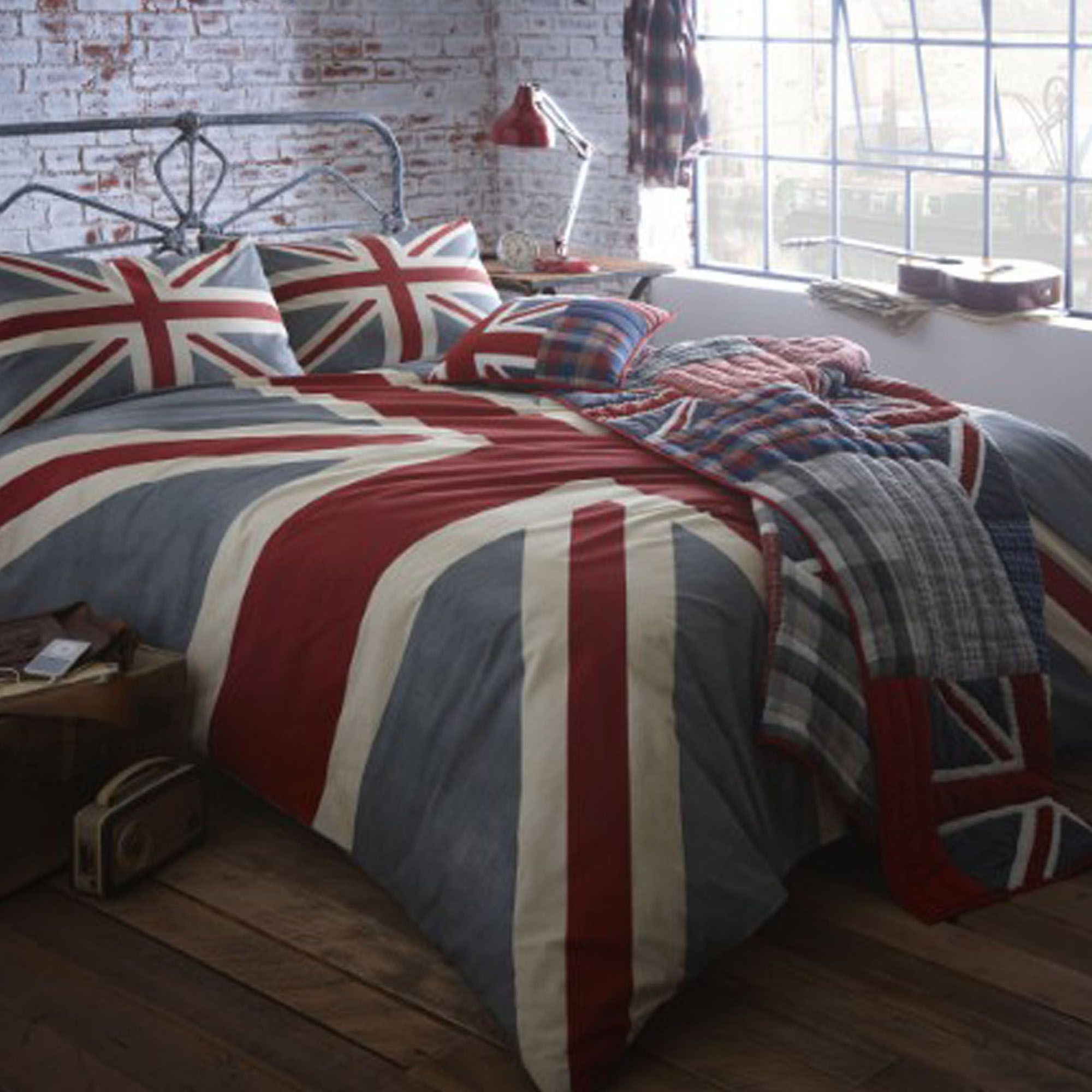 Home Collection Grey 'Vintage Union Jack' Bedding Set From Debenhams eBay