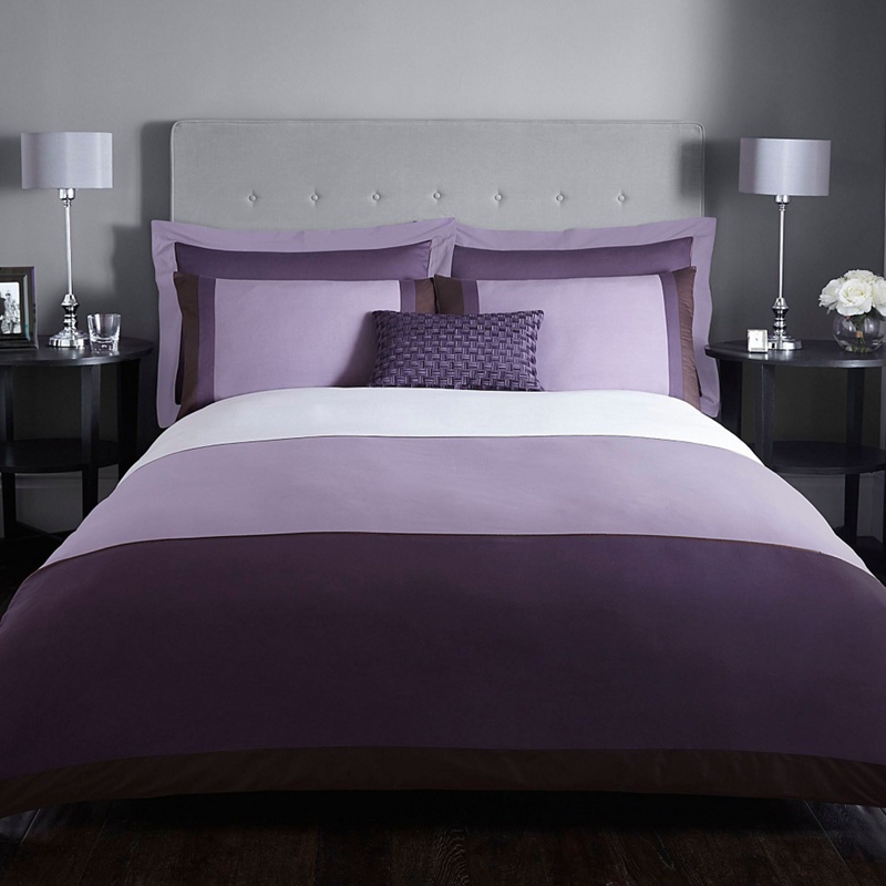 J by Jasper Conran - Purple 200 Thread Count 'Maddox' Duvet Cover Review