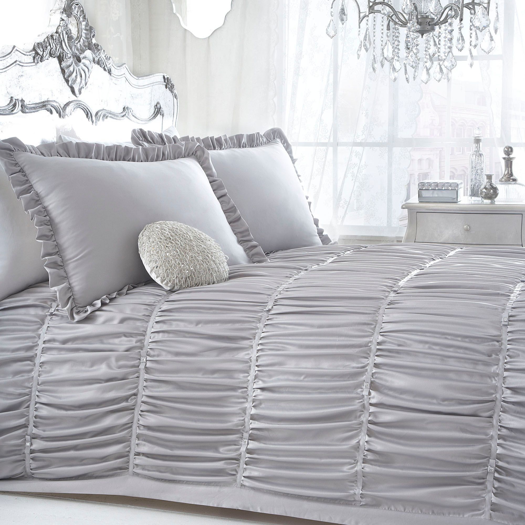 Star By Julien Macdonald Designer Silver 'Palermo' Bed Linen From