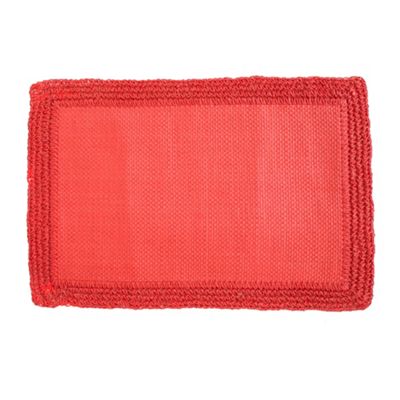 Coral recycled paper placemat