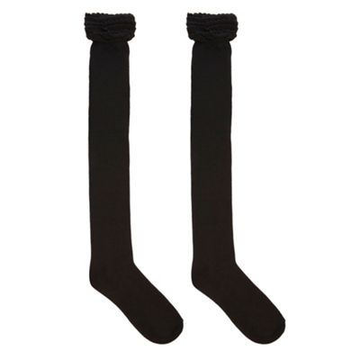Fluted Detail Knee High Sock