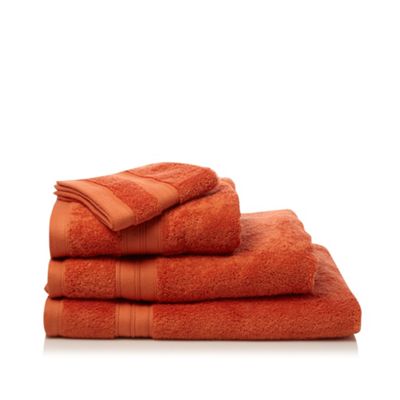 Orange Egyptian cotton towel                                                                                                    
