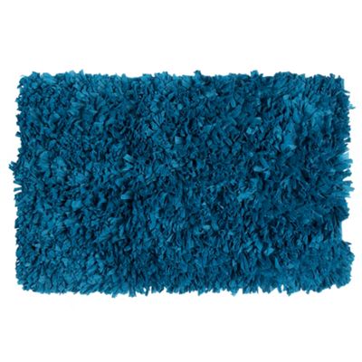 Dark blue soft bath mat