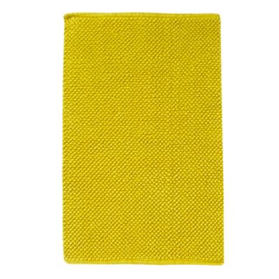 Dark yellow small bobble bath mat