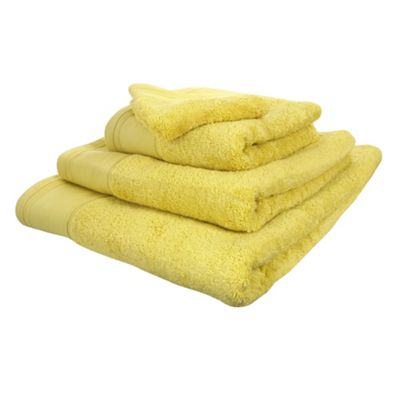 Light yellow Supima towels