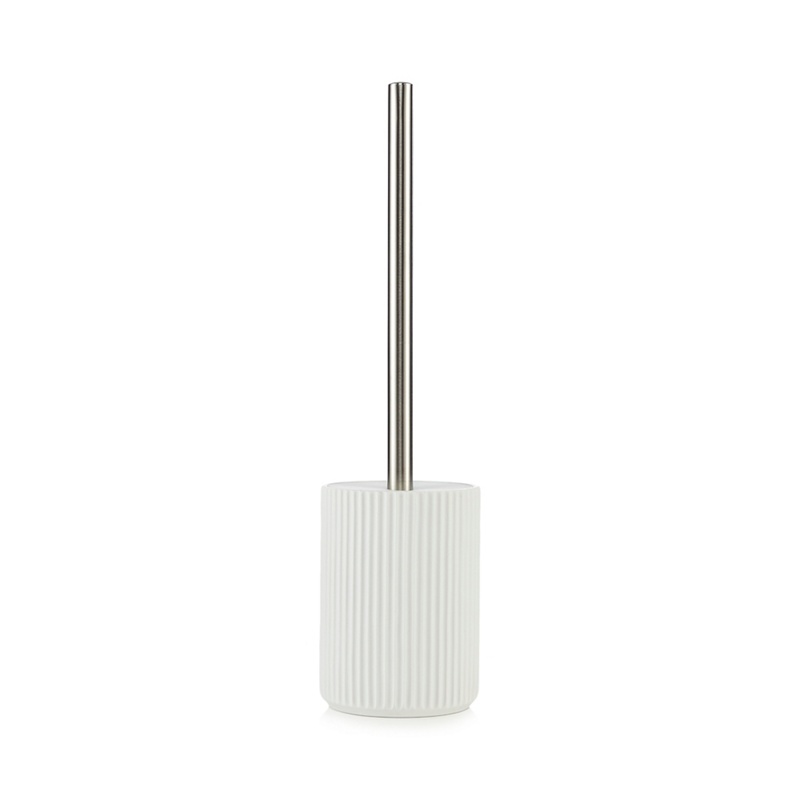 Home Collection - White Ribbed Toilet Brush Review