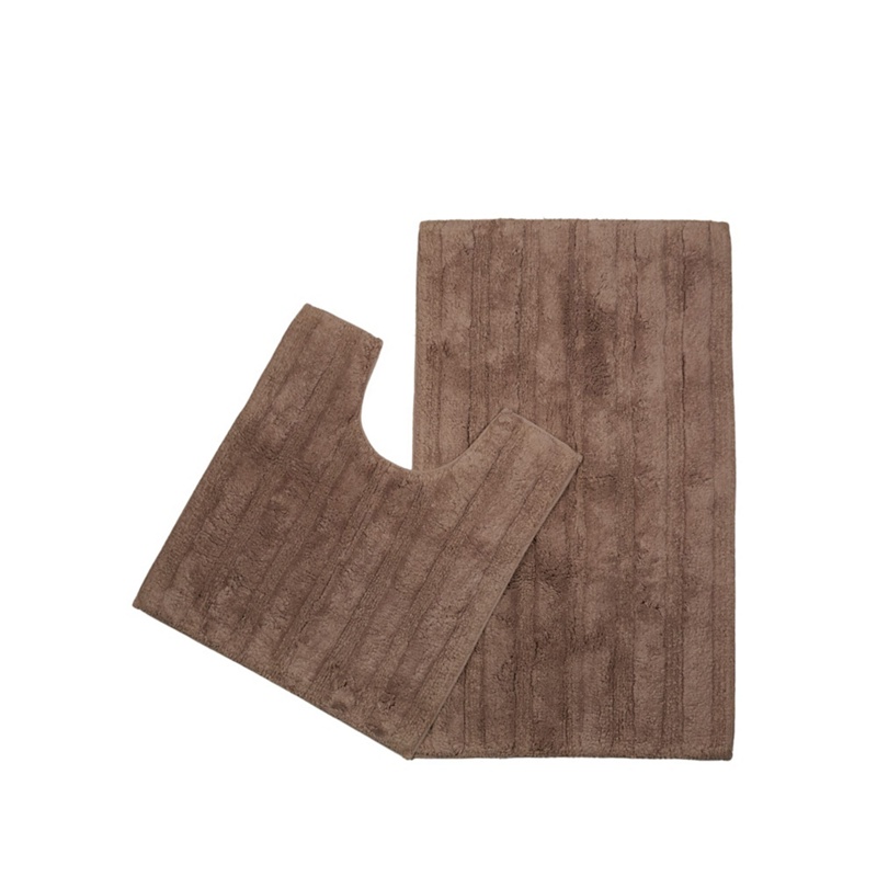 Home Collection - Light Brown Pedestal And Bath Mat Set Review