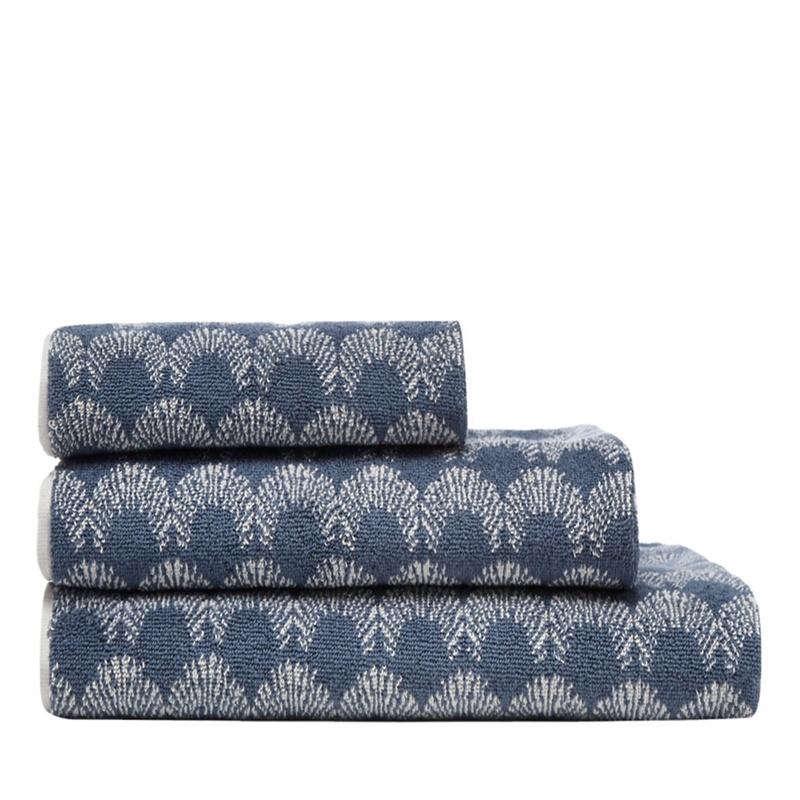 Home Collection Basics - Dark Blue Scallop Towel Review