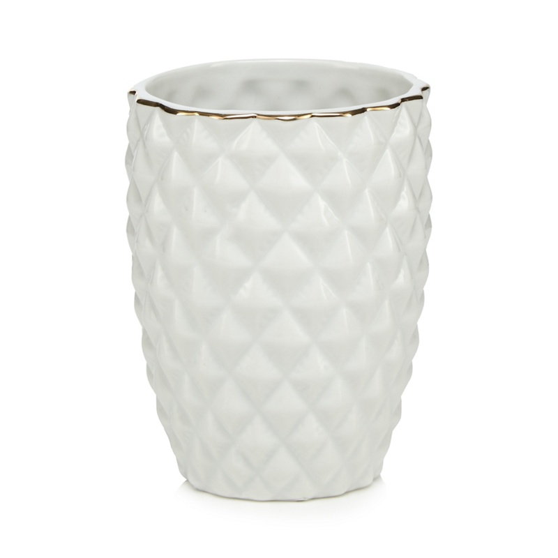 Butterfly Home by Matthew Williamson - White Ceramic Pineapple Toothbrush Holder Review